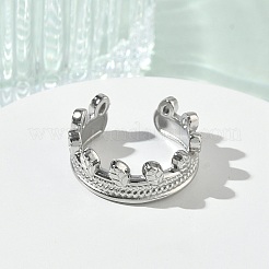 304 Stainless Steel Cuff Open Rings for Women&nbsp;RJEW-L341-02A-P