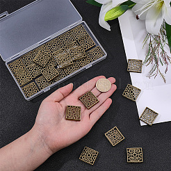 30Pcs Tibetan Style Alloy Notebook Buckles&nbsp;AJEW-CP0011-72