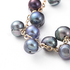 Cultured Freshwater Pearl  Beaded Bracelets&nbsp;BJEW-JB04819