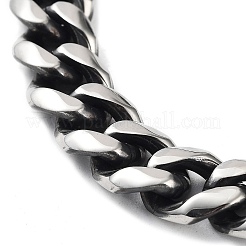Non-Tarnish 304 Stainless Steel Cuban Link Chains Bracelets for Men&nbsp;BJEW-D031-04P