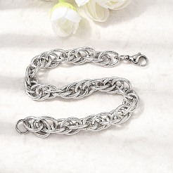 201 Stainless Steel Mariner Link Chain Bracelets for Men&nbsp;STAS-T077-02P