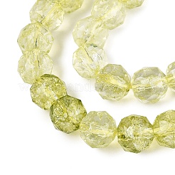 Crackle Transparent Glass Beads Strands&nbsp;GLAA-Q108-02A-16