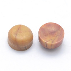 Natural Polychrome Jasper/Picasso Stone/Picasso Jasper Cabochons&nbsp;G-P393-R08-4mm