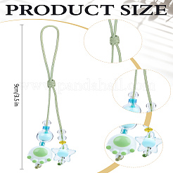1Pc Resin with Nylon Cord Mobile Accessories Decoration&nbsp;HJEW-LP0002-13D