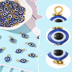 50Pcs Evil Eye Resin Pendants&nbsp;PALLOY-FS00036