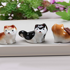 3Pcs 3 Colors Ceramics Chopsticks Rest&nbsp;DJEW-LP0001-13