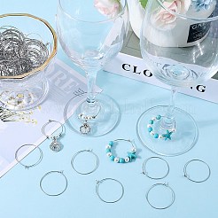 316 Surgical Stainless Steel Wine Glass Charms Rings&nbsp;STAS-SC0007-26P
