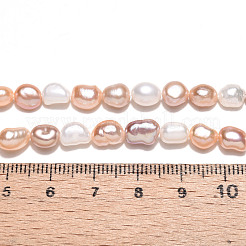 Natural Cultured Freshwater Pearl Beads Strands&nbsp;PEAR-N014-05N