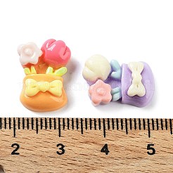Opaque Resin Cabochons&nbsp;RESI-G085-01