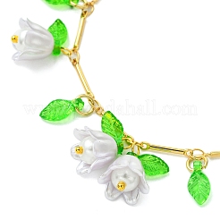 Brass Bar Link Chains Charm Bracelets&nbsp;BJEW-JB11523-01