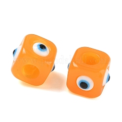 Resin Evil Eye European Beads&nbsp;RESI-A021-19