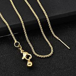 1.5MM Brass Box Chain Adjustable Slider Necklaces&nbsp;NJEW-M108-07G