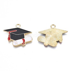 Rack Plating Alloy Enamel Pendants&nbsp;ENAM-N055-064