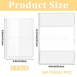 A5 PVC Transparent Book Covers&nbsp;DIY-WH20007-293