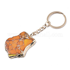 Natural Regalite/Imperial Jasper/Sea Sediment Jasper Keychain&nbsp;G-N0326-002