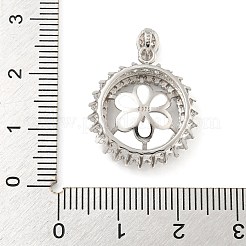 925 Sterling Silver Micro Pave Cubic Zirconia Peg Bails&nbsp;STER-B005-26P