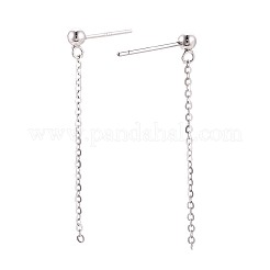 925 Sterling Silver Stud Earring Findings&nbsp;STER-N016-56P