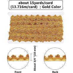 Metallic Lace Trim&nbsp;OCOR-WH0058-01G