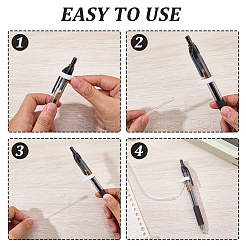 10Pcs 2 Colors TPU Eraser Anti-lost Rope&nbsp;AJEW-CP0010-83