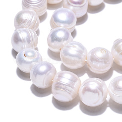 Natural Cultured Freshwater Pearl Beads Strands&nbsp;PEAR-N013-10D