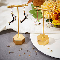 100Pcs 304 Stainless Steel Ball Stud Earring Findings&nbsp;STAS-BBC0002-42