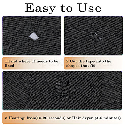 Polyester Iron on Clothing Patch Tape&nbsp;DIY-WH20032-02