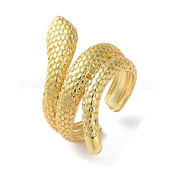 Rack Plating Brass Open Cuff Rings&nbsp;RJEW-K249-16G