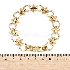 304 Stainless Steel Link Chain Bracelets for Women&nbsp;BJEW-P391-02B-G