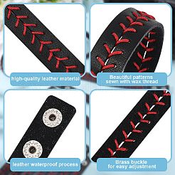 Cowhide Cord Bracelets&nbsp;BJEW-WH0014-099C