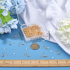 110Pcs Brass French Hooks with Coil and Ball&nbsp;KK-CN0002-35