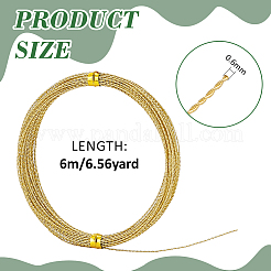 6M Copper Beading Wire for Jewelry Making&nbsp;CWIR-WH0026-01B-G