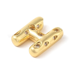 Brass Micro Pave Clear Cubic Zirconia Pendant&nbsp;KK-Z046-01G-H