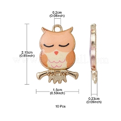 Painted Alloy Pendants&nbsp;PALLOY-YW0001-67
