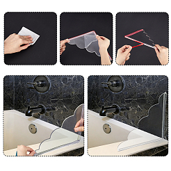 Acrylic Shower Water Guard&nbsp;AJEW-WH0077-136B