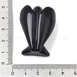 Synthetic Blue Goldstone Angel Figurine&nbsp;DJEW-N006-01A-38