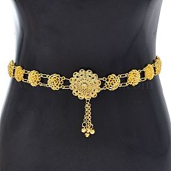 Flower Alloy Link Chain Bell Tassel Waist Belly Chains for Women&nbsp;FS-WG85D53-01