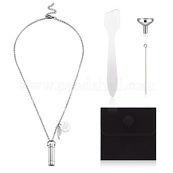 1Pc Word 304 Stainless Steel Column Urn Ashes Necklace&nbsp;DIY-TA0010-07A