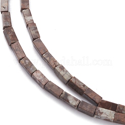 Natural Red Snowflake Obsidian Beads Strands&nbsp;G-C301-01