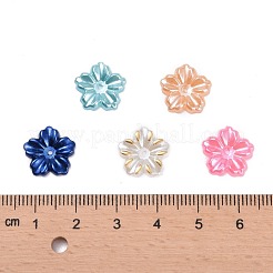 5-Petal ABS Plastic Imitation Pearl Bead Caps&nbsp;SACR-R862-M