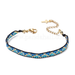 Handmade Glass Seed Beaded Bracelets for Women&nbsp;BJEW-MZ00158-02