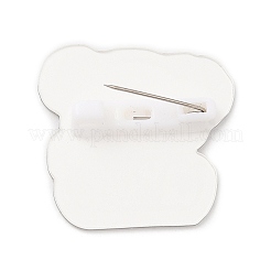 Dog with Gift Box Acrylic Brooches&nbsp;JEWB-P018-01C