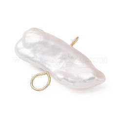 Natural Keshi Pearl Connector Charms&nbsp;PALLOY-JF04746