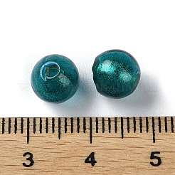 Handmade Gold Sand Lampwork Beads Strand&nbsp;LAMP-Z007-07C