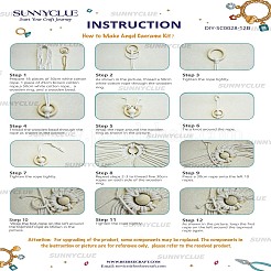 DIY Handmade Woven Cotton Angel Pendant Decoration Making Kits&nbsp;DIY-SC0028-12B