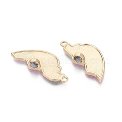 Alloy with Enamel Split Pendants&nbsp;PALLOY-Q466-05G-01