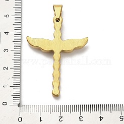 Ion Plating(IP) 304 Stainless Steel Charms with Rhinestone&nbsp;STAS-Q343-21G