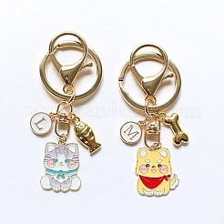 20Pcs 4 Styles Alloy Enamel Pendants&nbsp;ENAM-CJ0004-48