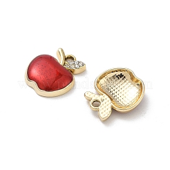 Alloy Enamel Rhinestone Pendants&nbsp;FIND-L024-16G