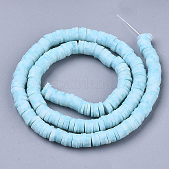 Handmade Polymer Clay Bead Strands&nbsp;CLAY-S094-6mm-B06