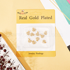 12Pcs Brass Micro Pave Cubic Zirconia Charms&nbsp;ZIRC-BBC0002-78